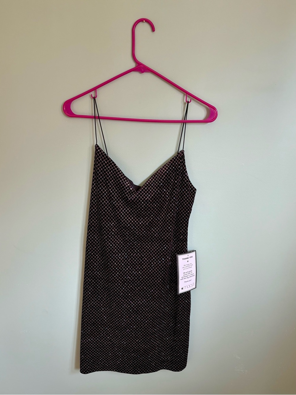 B Darlin Black Sequin Slip Mini Dress
